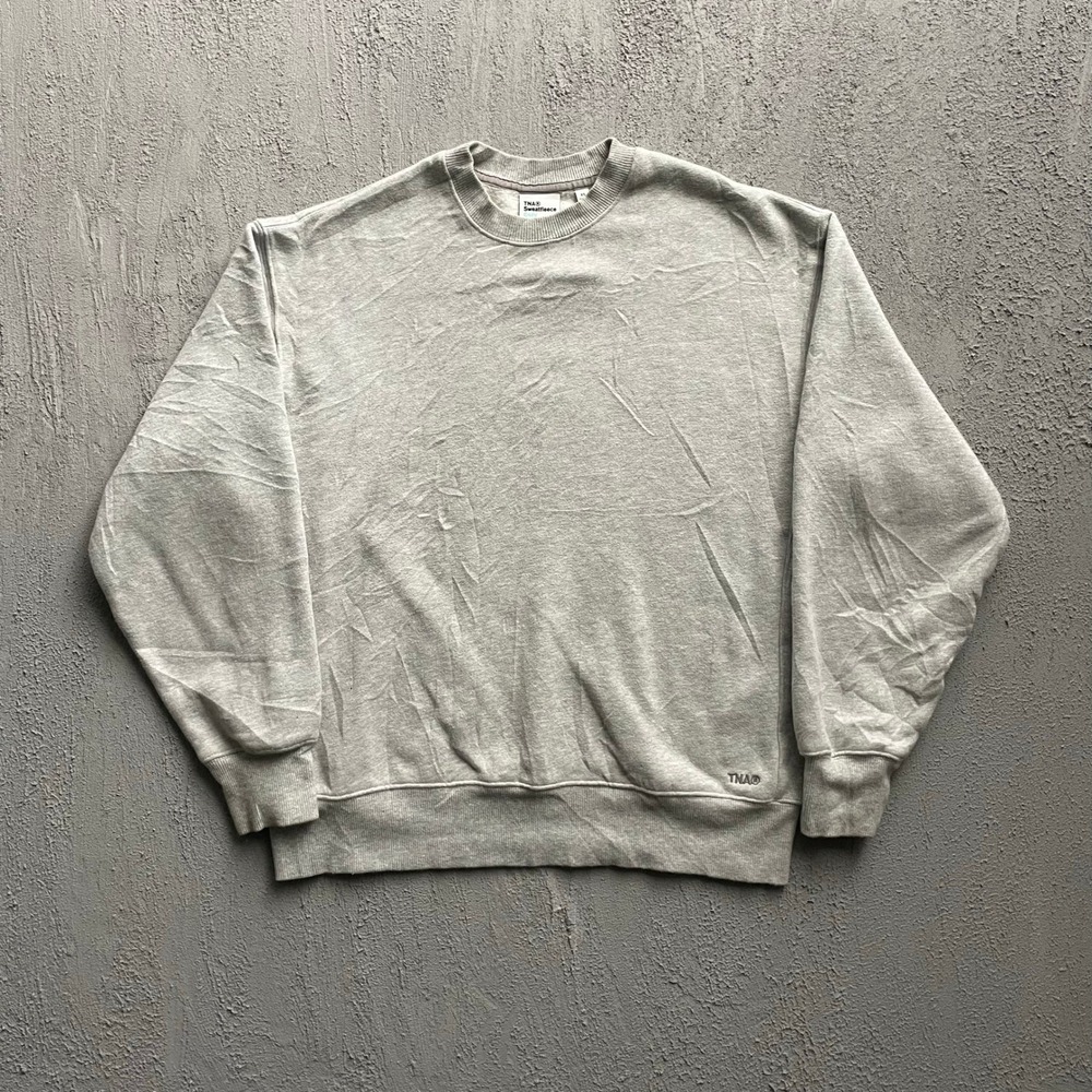 TNA‎ Cozy Fleece Boyfriend Fit Sweatshirt Women Extra Small Grey